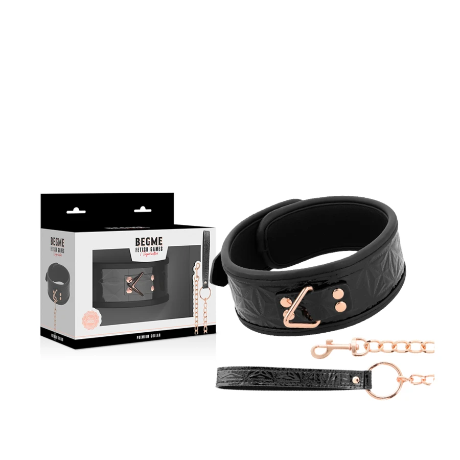 BEGME - BLACK EDITION PREMIUM COLLARE IN PELLE VEGANA